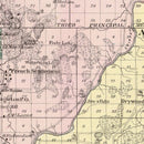 Vintage Map of Chippewa County, Wisconsin 1878