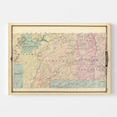 Vintage Map of Chippewa County, Wisconsin 1878
