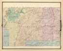 Vintage Map of Chippewa County, Wisconsin 1878