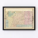 Vintage Map of Chippewa County, Wisconsin 1878