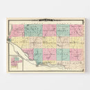 Vintage Map of Pierce County, Wisconsin 1878