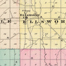 Vintage Map of Pierce County, Wisconsin 1878