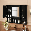Wall Mounted Bathroom Medicine Wall Cabinet With Mirror & Open Shelves by HouseOfZazla