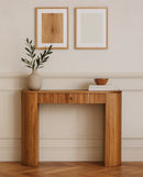 Soba - Straight Console Table - Oak by Unique Piece Furniture