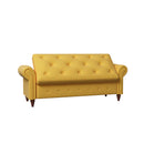 63" Bed Bench Yellow Fabric
