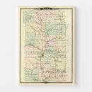 Vintage Map of Dunn County, Wisconsin 1878