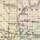 Vintage Map of Dunn County, Wisconsin 1878