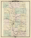 Vintage Map of Dunn County, Wisconsin 1878