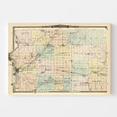 Vintage Map of St. Croix County, Wisconsin 1878