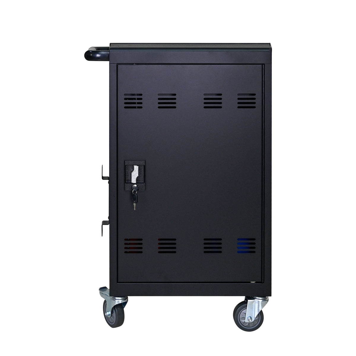 32 Bit Device Charging Trolley For Tablets And Laptops With Cable Management, Removable Doors - Matte Black, photo 6 of 13