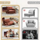 Mid Century Modern Foldable Sofa Bed, 3 In 1 Convertible Sleeper With 3 Pillows by HouseOfZazla