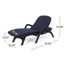 Mikael Chaise Lounge With Cushion