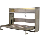 Murphy Bed With Desk, LED Light And USB Charging Station by Unique Piece Furniture