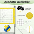 Portable Outdoor Volleyball Net Set Heavy-Duty Volleyball Net System by LJGDeals