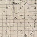 Vintage Map of Linn County, Kansas 1887