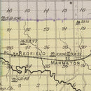 Vintage Map of Bourbon County, Kansas 1887