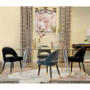 Vendas - Rectangular Glass Top Dining Table - Chrome by HouseOfZazla