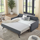 Size Upholstered Daybed With Trundle And USB Charging Armrest by HouseOfZazla