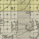 Vintage Map of Chase County, Kansas 1887