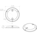 Lumitec TouchDome - Dome Light - Polished SS Finish - 2-Color White/Blue Dimming
