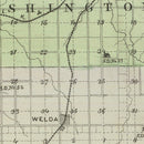 Vintage Map of Anderson County, Kansas 1887