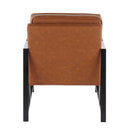 Franklin - Contemporary Arm Chair - Black / Camel by HouseOfZazla