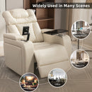 270 Degree Swivel Power Recliner With Tray Table, Phone Holder, Cup Holder, USB Port by HouseOfZazla