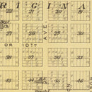 Vintage Map of Harper County, Kansas 1887