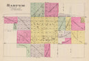 Vintage Map of Harper County, Kansas 1887