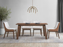 Ginny - 5 Piece With Side Chairs Dining Room Set - Walnut by Unique Piece Furniture