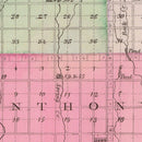 Vintage Map of Harper County, Kansas 1887