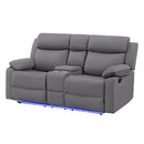 Blanche - Console Reclining Loveseat With LED Lights And Speakers by Unique Piece Furniture