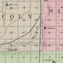 Vintage Map of Franklin County, Kansas 1887