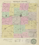 Vintage Map of Franklin County, Kansas 1887