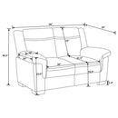 Jacob - Loveseat With Pillow Top Arms Upholstery - Gray