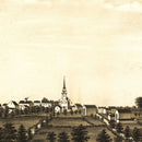 Vintage Map of North Bridgewater, Massachusetts 1882