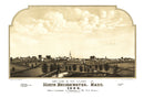 Vintage Map of North Bridgewater, Massachusetts 1882