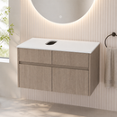 32-Inch Wall-Mounted Bathroom Vanity with Soft Close Doors and Drawer by HouseOfZazla