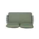 Mariano Steel 4-Pieces Conversation Set, Off White+Green by HouseOfZazla