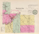 Vintage Map of Davis County, Kansas 1887