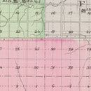 Vintage Map of Jackson County, Kansas 1887