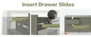 6-Drawer Double Dresser in Olive by HouseOfZazla