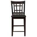 Lattice Back Counter Height Stools (Set of 2)