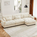 Super Comfort Oversized Modular Sectional Sofa With Movable Ottoman by HouseOfZazla