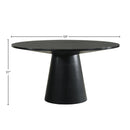 Froja - Manufactured Wood Round Dining Table - Black by HouseOfZazla