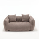 Cozy Beanbag Chair With High Resilience Foam Core For 2 by Unique Piece Furniture