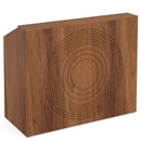 46.5" Reception Desk, Modern Front Desk Counter Table with Open Shelves