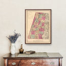 Vintage Map of Berkshire County, Massachusetts 1871