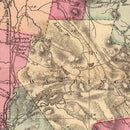 Vintage Map of Berkshire County, Massachusetts 1871