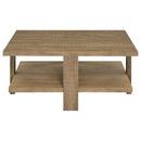 Dawn 2-piece Round Coffee and End Table Set Mango Brown